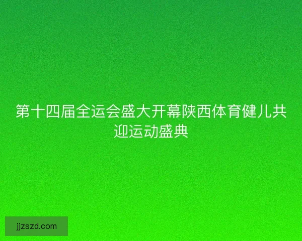 第十四届全运会盛大开幕陕西体育健儿共迎运动盛典